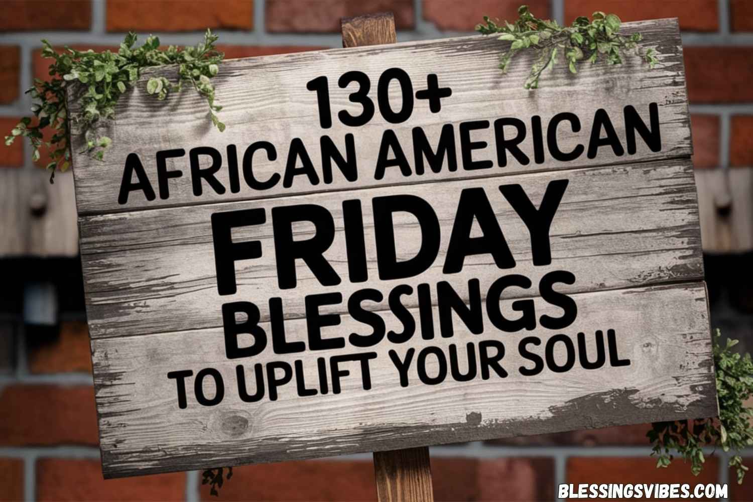 African American Friday Blessings to Uplift Your Soul