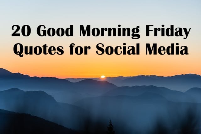 Good Morning Friday Blessings