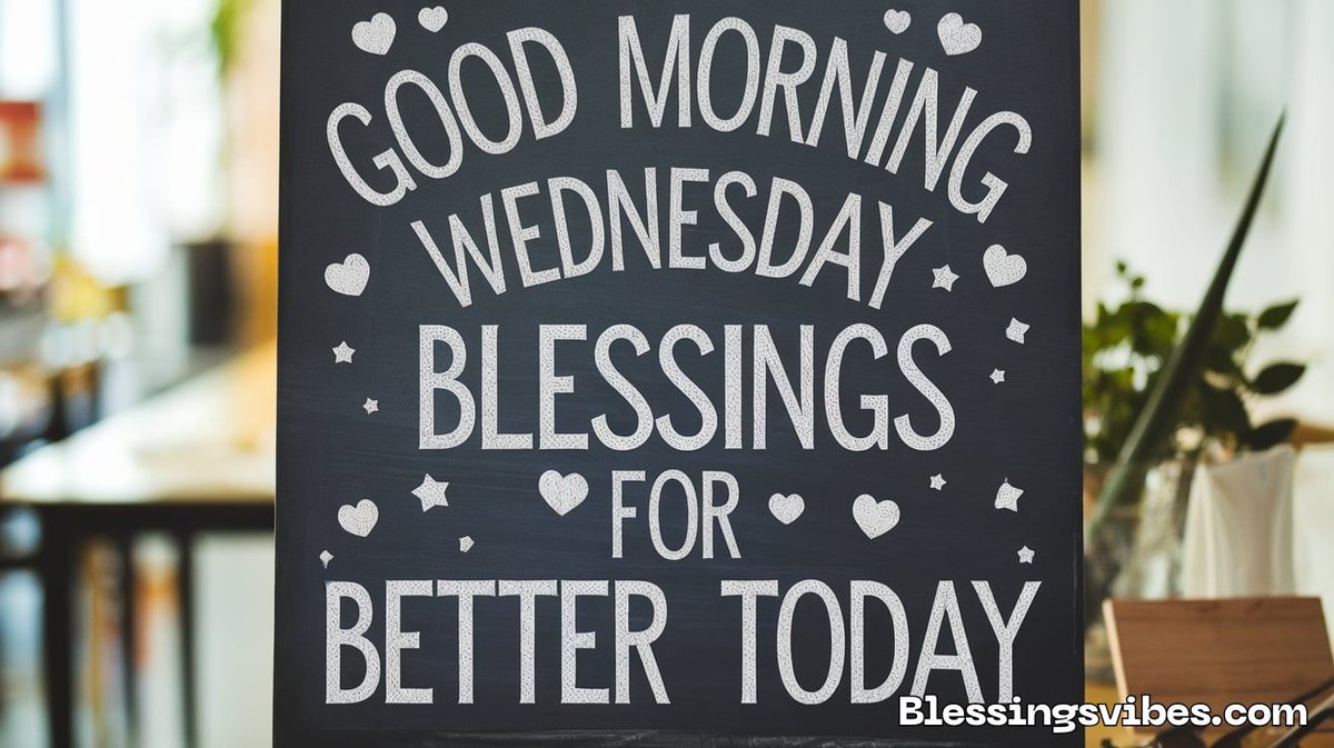 Good Morning Wednesday Blessings For Better Today