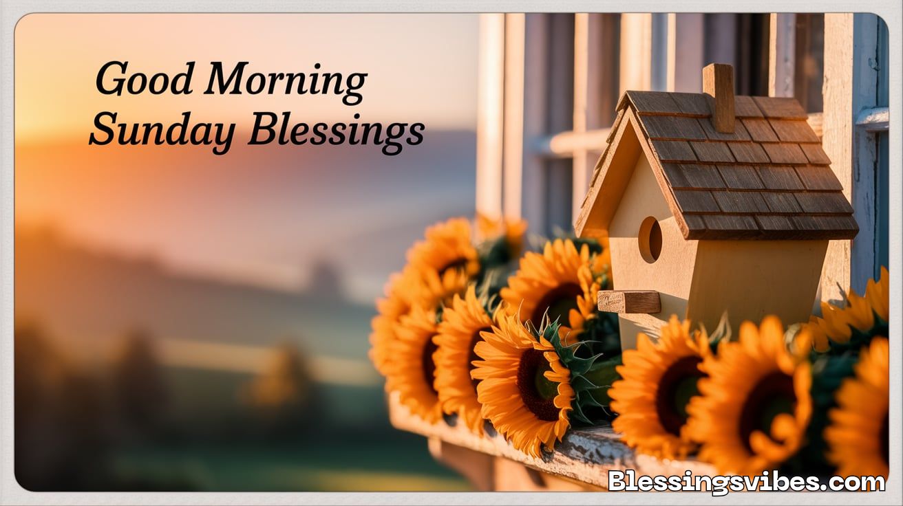 Inspirational Good Morning Sunday Blessings Images