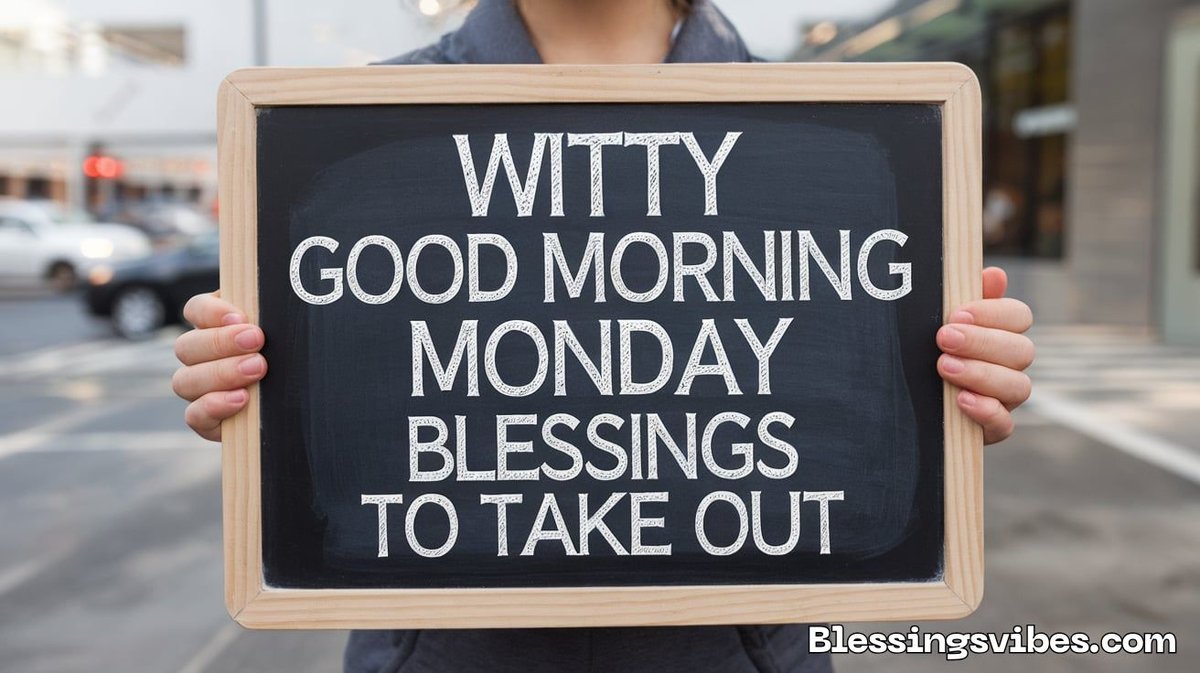 Witty Good Morning Monday Blessings To Take Out
