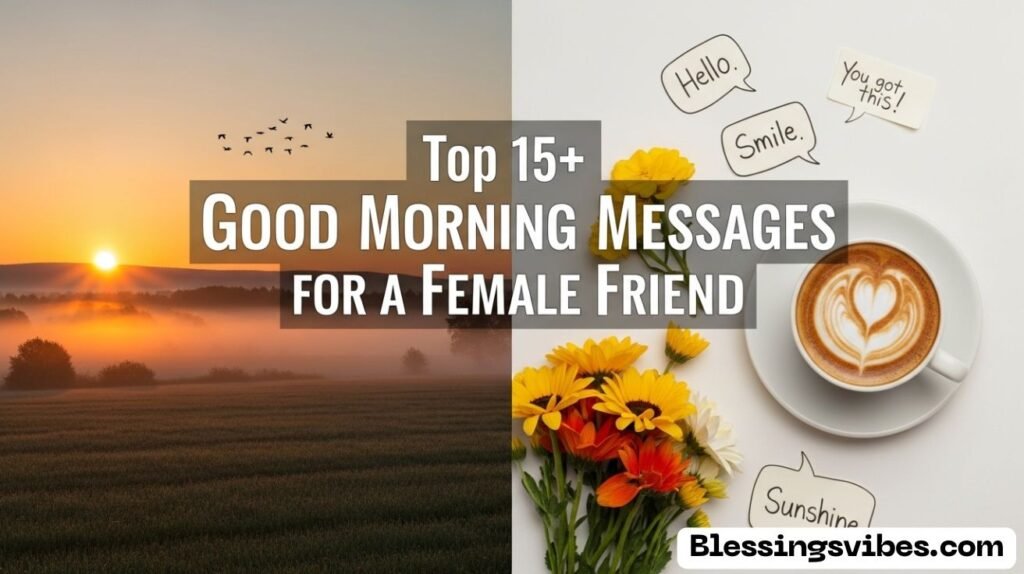 Good Morning Messages for a Female Friend