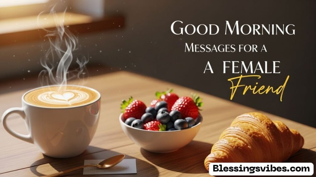 Good Morning Messages for a Female Friend