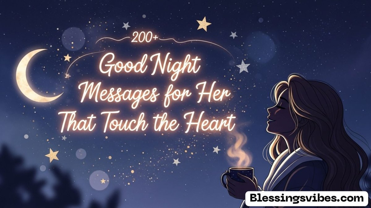 Good Night Messages for Her That Touch the Heart