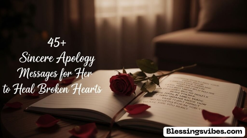 Sincere Apology Messages for Her to Heal Broken Hearts