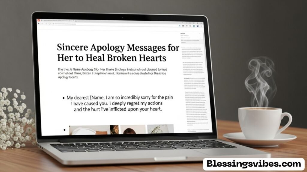 Sincere Apology Messages for Her to Heal Broken Hearts
