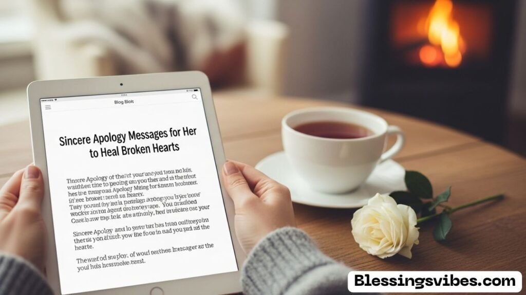 Sincere Apology Messages for Her to Heal Broken Hearts