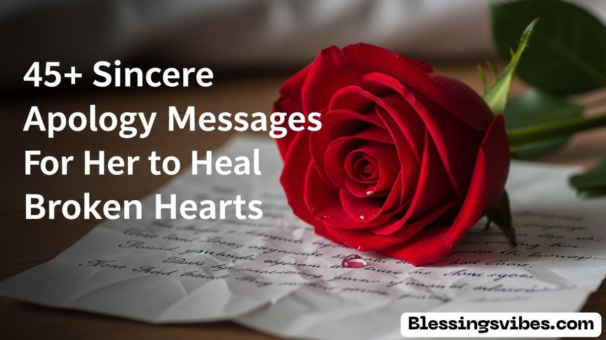 Sincere Apology Messages for Her to Heal Broken Hearts