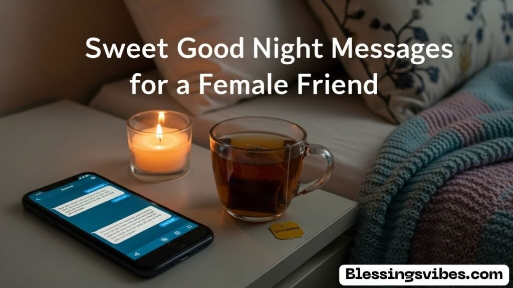 Sweet Good Night Messages for a Female Friend