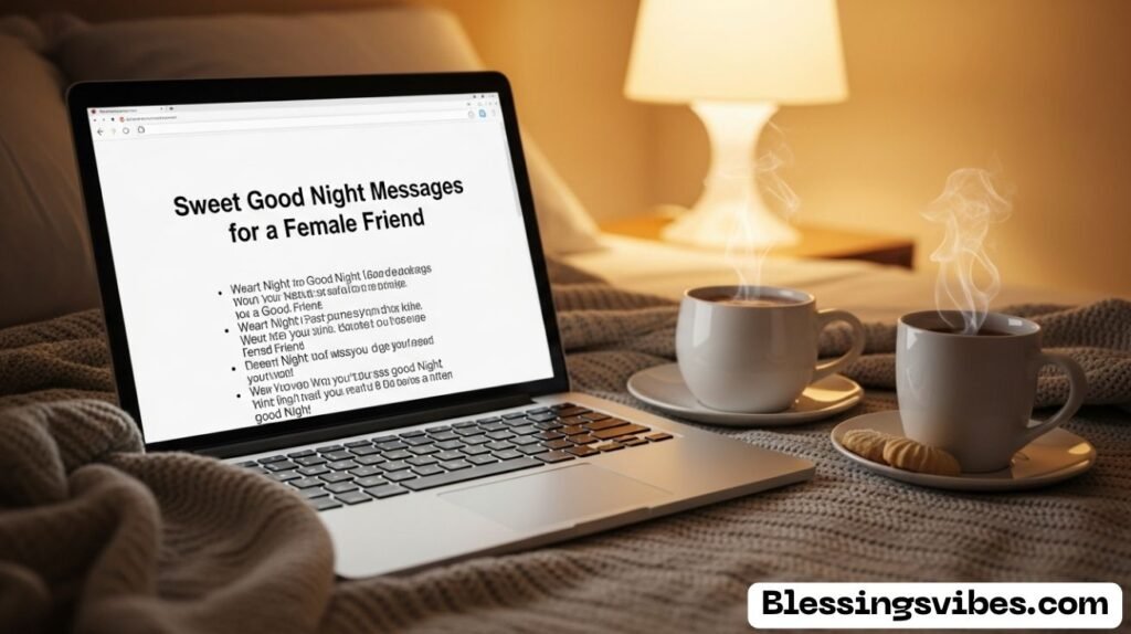 Sweet Good Night Messages for a Female Friend