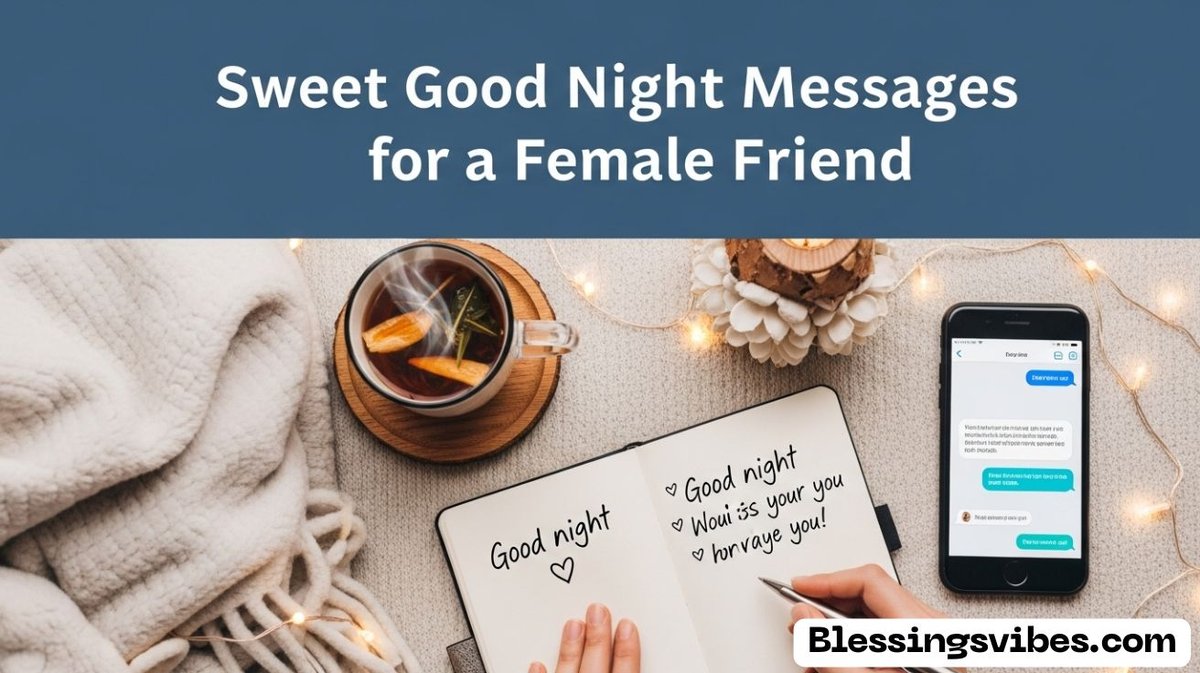 Sweet Good Night Messages for a Female Friend Sweet Good Night Messages for a Female Friend